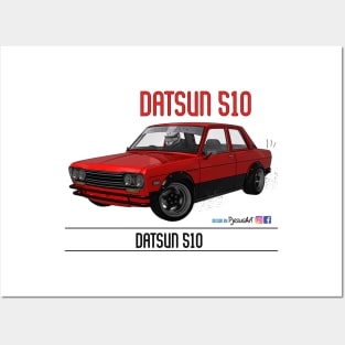 Datsun 510 Red Posters and Art